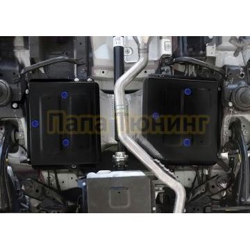 Защита топливного бака + комплект крепежа Rival Сталь для Haval Dargo;2022-;2 0T;4WD;РКПП;Haval F7;2024-;2 0T;4WD;РКПП;Haval H6;2024-;2 0;4WD;РКПП