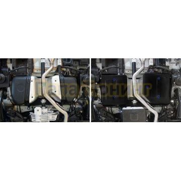 Защита топливного бака + комплект крепежа Rival Сталь для Haval Dargo;2022-;2 0T;4WD;РКПП;Haval F7;2024-;2 0T;4WD;РКПП;Haval H6;2024-;2 0;4WD;РКПП