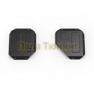 Защита топливного бака + комплект крепежа Rival Сталь для Haval Jolion 2021- 1.5Т МКПП АКПП 4WD; HAVAL H3 1 5V Робот полный 2024-