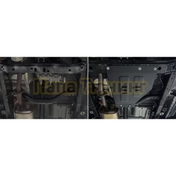 Защита раздаточной коробки + комплект крепежа АвтоБРОНЯ Сталь для BAIC BJ40;2023-;2 0;4WD;АКПП