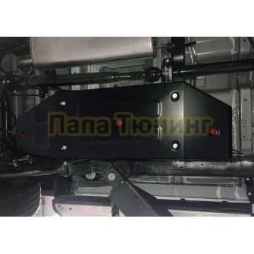 Защита топливного бака+ комплект крепежа АвтоБРОНЯ Сталь для Changan Hunter Plus V-2.0 АКПП полный 2023-