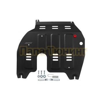 Защита картера + КПП + комплект крепежа АвтоБРОНЯ Сталь для Chevrolet Captiva;2019-;1 5;FWD;CVT