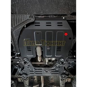 Защита картера + КПП + комплект крепежа АвтоБРОНЯ Сталь для Chevrolet Captiva;2019-;1 5;FWD;CVT