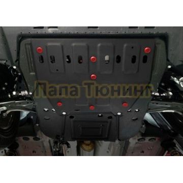 Защита картера + КПП + комплект крепежа АвтоБРОНЯ Сталь для Citroen C5 Aircross;2024-;1 6;FWD;АКПП;Peugeot 4008;2024-;1 6;FWD;АКПП