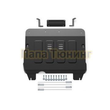 Защита картера и КПП + комплект крепежа АвтоБРОНЯ Сталь для Daihatsu Thor;Toyota Roomy;Toyota Tank;Subaru Justy