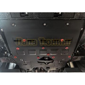 Защита картера + КПП + комплект крепежа АвтоБРОНЯ Сталь для Dongfeng Shine Max;2024-;1 5;FWD;РКПП; Dongfeng Shine GS;2024-;1 5;FWD;РКПП