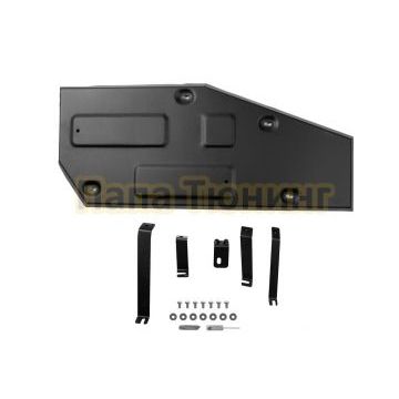 Защита топливного бака + комплект крепежа АвтоБРОНЯ Сталь для GAC GS3;2024-;1.5;FWD;РКПП