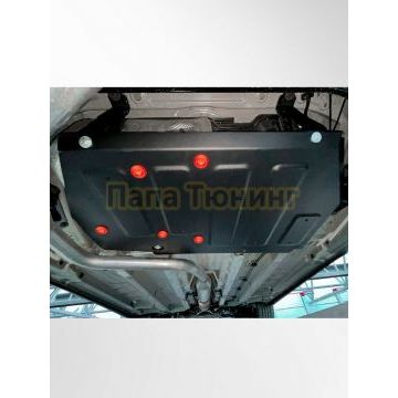 Защита топливного бака + комплект крепежа АвтоБРОНЯ Сталь для GAC GS4;2024-;1 5;FWD;РКПП