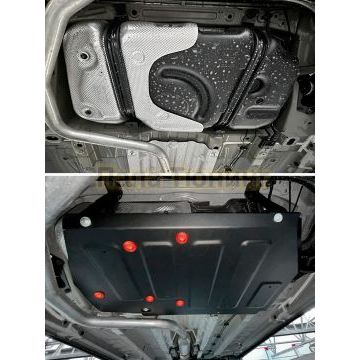 Защита топливного бака + комплект крепежа АвтоБРОНЯ Сталь для GAC GS4;2024-;1 5;FWD;РКПП