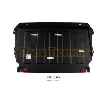 Защита картера+ комплект крепежа АвтоБРОНЯ Сталь для Geely Preface V-2.0 робот передний 2024- (рынок РФ)