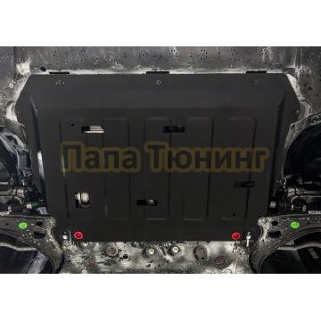 Защита картера+ комплект крепежа АвтоБРОНЯ Сталь для Geely Preface V-2.0 робот передний 2024- (рынок РФ)