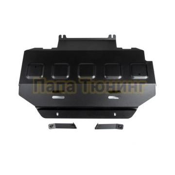 Защита радиатора + комплект крепежа АвтоБРОНЯ Сталь для Great Wall King Kong Poer;2023-;2 0d;4WD;МКПП;Haval H5;2024-;2 0;4WD;АКПП