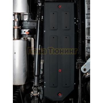 Защита топливного бака + комплект крепежа АвтоБРОНЯ Сталь для Great Wall Poer; 2019-; 2.0d; 4WD; АКПП; МКПП