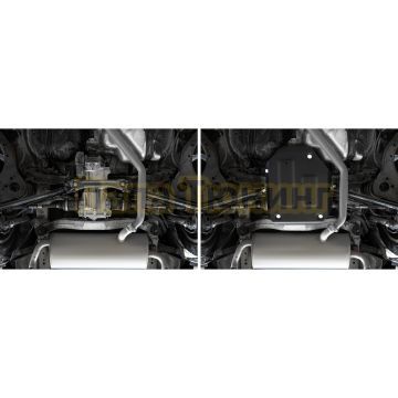 Защита редуктора + комплект крепежа Автоброня Сталь для Haval Jolion 2021- 1.5Т МКПП АКПП 4WD; HAVAL H3 1 5V Робот полный 2024-