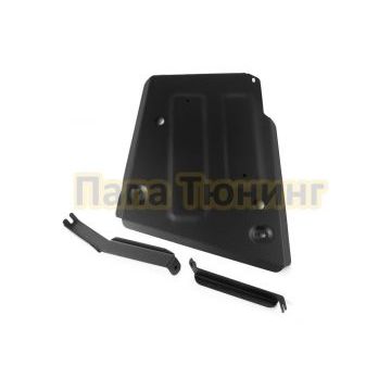 Защита топливного бака + комплект крепежа АвтоБРОНЯ Сталь для Haval M6 V-1.5 Робот передний 2023-