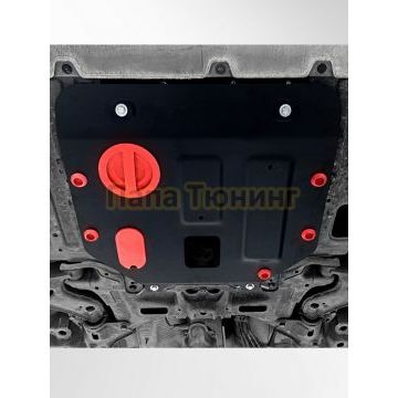 Защита картера + комплект крепежа АвтоБРОНЯ Сталь для Honda Freed;Honda Fit;Honda Jazz;Honda Insight