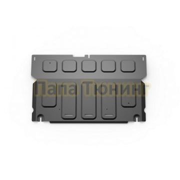 Защита картера + КПП + комплект крепежа АвтоБРОНЯ Сталь для Москвич 6;2023-;1 5;FWD;РКПП; Москвич 6;2023-;1 5;FWD;CVT; JAC J7 Plus; 2023-;1 5; FWD; РКПП