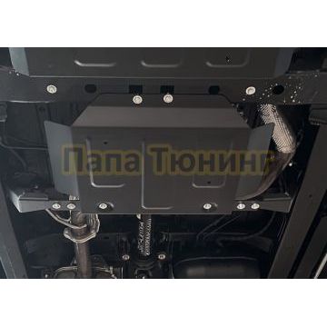 Защита РК + комплект крепежа АвтоБРОНЯ Сталь для Jac T9 V - 2.0. АКПП полный 2024-