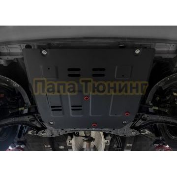 Защита картера + комплект крепежа АвтоБРОНЯ Сталь для Kia Sonet;2024-;1.5;FWD;МКПП;Kia Sonet;2024-;1.5;FWD;CVT