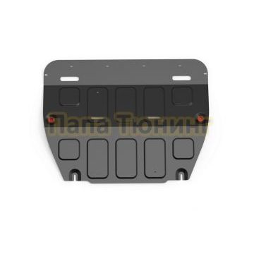 Защита картера + КПП + комплект крепежа АвтоБРОНЯ Сталь для Mitsubishi Outlander 2023- V - 2.5T АКПП FWD.