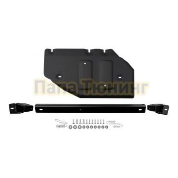 Защита раздаточной коробки+ комплект крепежа АвтоБРОНЯ Сталь для Tank 300 V-2.0 АКПП полный 2023-