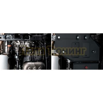 Защита раздаточной коробки+ комплект крепежа АвтоБРОНЯ Сталь для Tank 300 V-2.0 АКПП полный 2023-