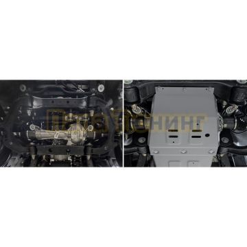 Защита картера Rival Алюминий для BAIC BJ40;2023-;2 0;4WD;АКПП