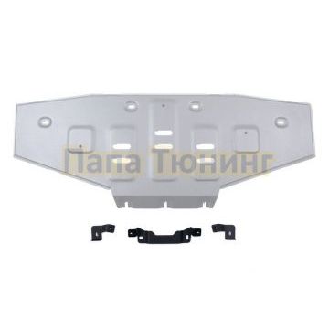 Защита радиатора + комплект крепежа Rival Алюминий для BAIC BJ40;2023-;2 0;4WD;АКПП