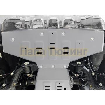 Защита радиатора + комплект крепежа Rival Алюминий для BAIC BJ40;2023-;2 0;4WD;АКПП