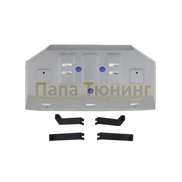 Защита топливного бака + комплект крепежа Rival Алюминий для BAIC Beijing BJ40 2023- V-2.0T АКПП 4WD
