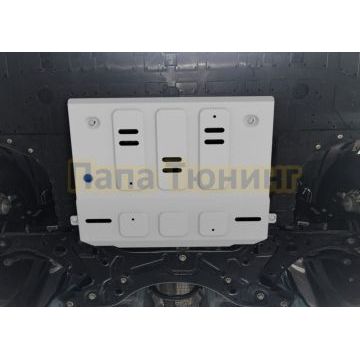 Защита картера + комплект крепежа Rival Алюминий для Geely Emgrand SS11 V-1.5 МКПП АКПП передний 2023-