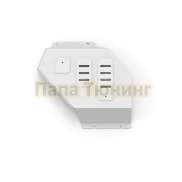 Защита заднего электродвигателя+ комплект крепежа Rival Алюминий для BYD Song Plus hybrid 2023- 1.5 АКПП Передний