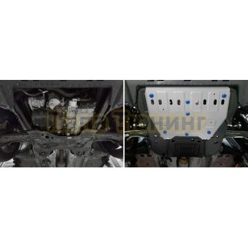 Защита картера + КПП + комплект крепежа Rival Алюминий для Citroen C5 Aircross;2024-;1 6;FWD;АКПП;Peugeot 4008;2024-;1 6;FWD;АКПП