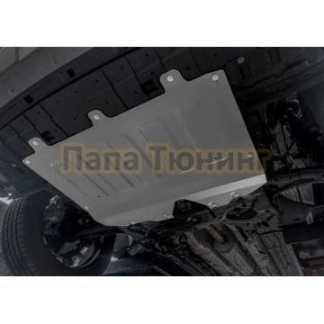 Защита картера + комплект крепежа Rival Алюминий для Dongfeng Shine Max V-1 5 передний 2023-/ Aeolus Huge 2024-