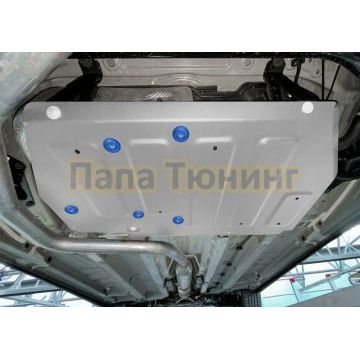 Защита топливного бака + комплект крепежа Rival Алюминий для GAC GS4;2024-;1 5;FWD;РКПП