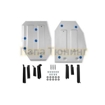 Защита топливного бака + комплект крепежа Rival Алюминий для GAC GS8;2023-;2 0;4WD;АКПП