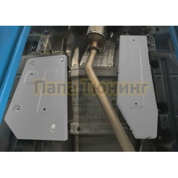 Защита топливных и тормозных магистралей + комплект крепежа Rival Алюминий для GAC M8 V - 2.0. АКПП передний 2024-