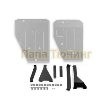 Защита топливного бака + комплект крепежа Rival Алюминий для Geely Atlas;2024-;2 0;4WD;АКПП;Geely Atlas;2023-;2 0;FWD;РКПП