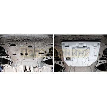 Защита картера + КПП + комплект крепежа Rival Алюминий для Geely Monjaro;2023-;2 0;4WD;АКПП