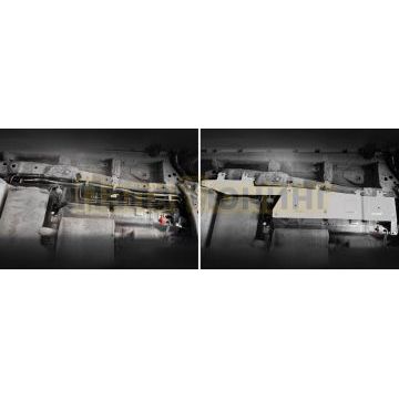 Защита топливных магистралей + комплект крепежа Rival Алюминий для Geely Okavango; 2024-; 2 0; FWD; РКПП.