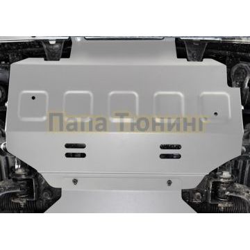 Защита радиатора + комплект крепежа Rival Алюминий для Great Wall King Kong Poer;2023-;2 0d;4WD;МКПП;Haval H5;2024-;2 0;4WD;АКПП