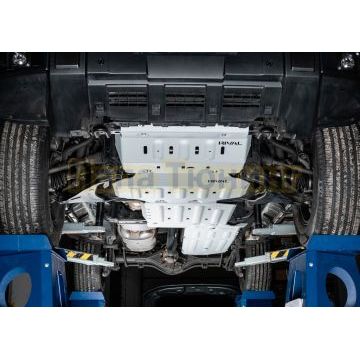 Защита радиатора + Защита картера + Защита КПП + Защита РК + Защита бака + комплект крепежа Rival Алюминий 6мм для Tank 300;Tank 500;Haval H9