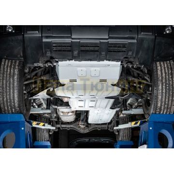 Защита радиатора + Защита картера + Защита КПП + Защита РК + Защита бака + комплект крепежа Rival Алюминий для Tank 300;Tank 500;Haval H9