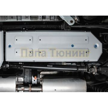 Защита топливного бака + комплект крепежа Rival Алюминий для Tank 300;Tank 500;Haval H9;Tank 400(бензин)