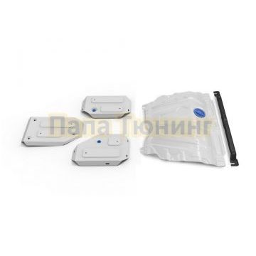 Защита картера + КПП + топливного бака + редуктора+ комплект крепежа Rival Алюминий для Haval Jolion 1.5T