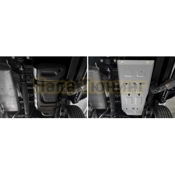 Защита топливного бака + комплект крепежа Rival Алюминий для Jac T9 V - 2.0. АКПП полный 2024-