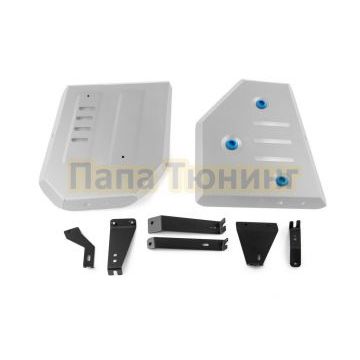 Защита топливного бака + комплект крепежа Rival Алюминий для Jaecoo J7;2023-;1 6;4WD;РКПП