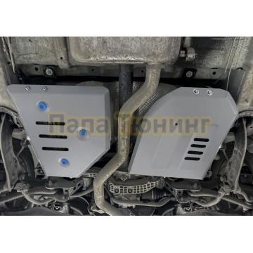 Защита топливного бака + комплект крепежа Rival Алюминий для Jaecoo J7;2023-;1 6;4WD;РКПП