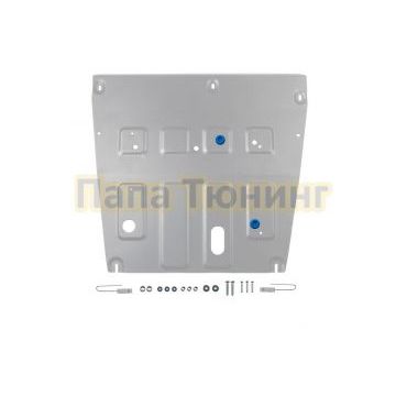 Защита картера + комплект крепежа Rival Алюминий для Jetour X50;2024-;1 5;FWD;РКПП;Jetour X50;2024-;1 5;FWD;МКПП