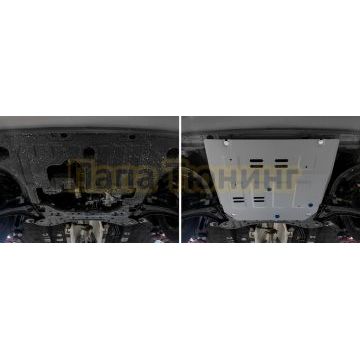 Защита картера + комплект крепежа Rival Алюминий для Kia Sonet;2024-;1.5;FWD;МКПП;Kia Sonet;2024-;1.5;FWD;CVT
